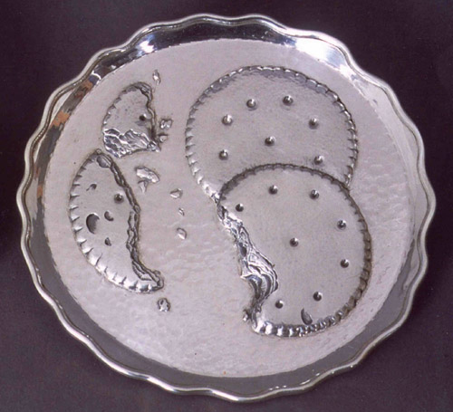 Custom Silver Plate with Cracker